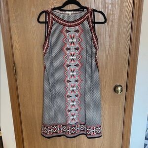 Max Studio Elegant Sleeveless Patterned Dress